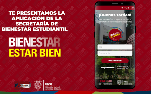 Android application Bienestar Estudiantil - UNSE screenshort