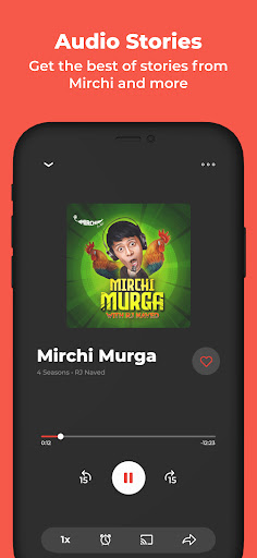 Android application Mirchi Plus-Bollywood, Podcast screenshort