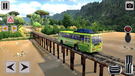 Mud Bus Driving Offroad Game apkpoly screenshots 10