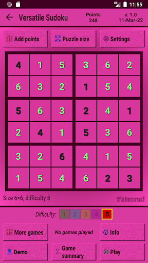 Versatile Sudoku Screen 2