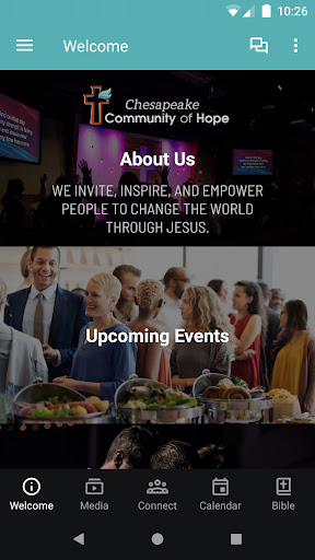 Android application Chesapeake Community of Hope screenshort