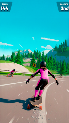 Downhill Skate Race screenshot 5