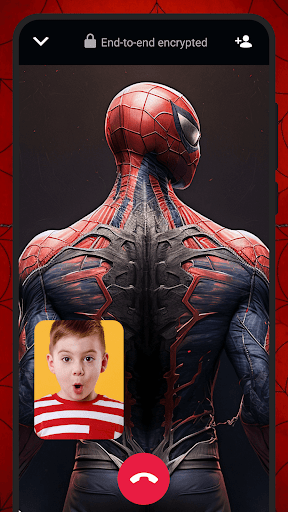 Android application Call To Spider and Fake Chat screenshort