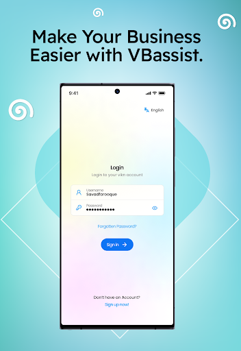 Android application VB Assist screenshort