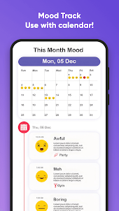 Daily Mood Tracker Journal app