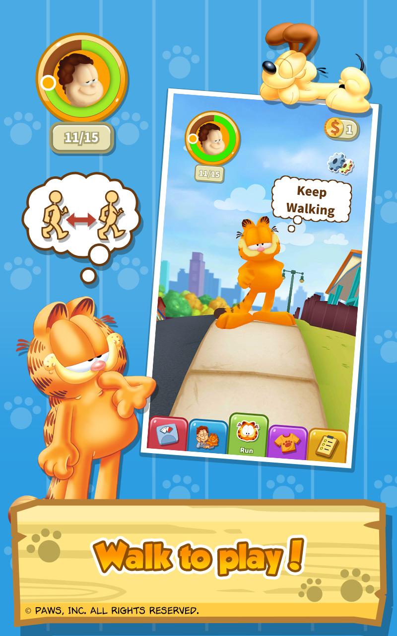 Android application Garfield Fit screenshort