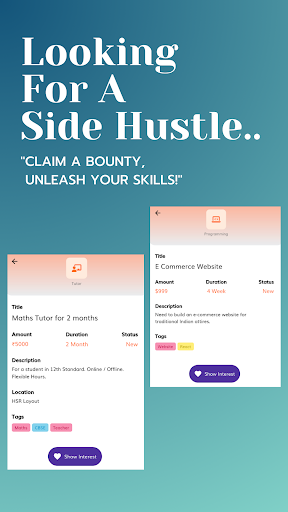 Bounty - Jobs | Freelance Screen 3