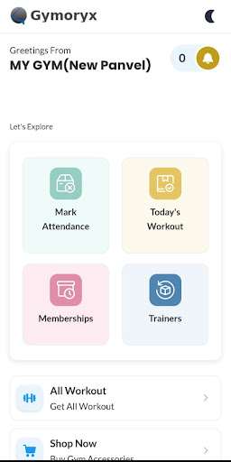 My Gym Screen 2