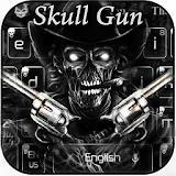 Skull two Gun Keyboard icon
