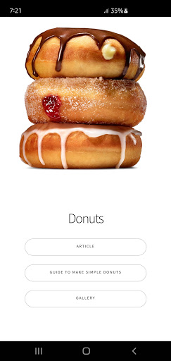 Android application Donuts Maker - Cooking Guide screenshort