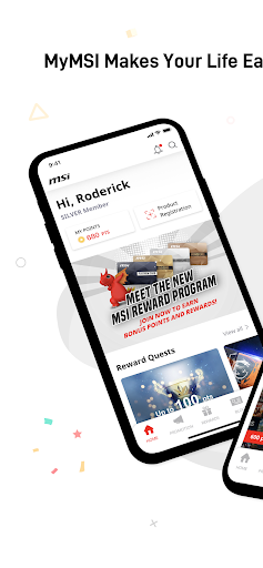 Android application MyMSI membership screenshort