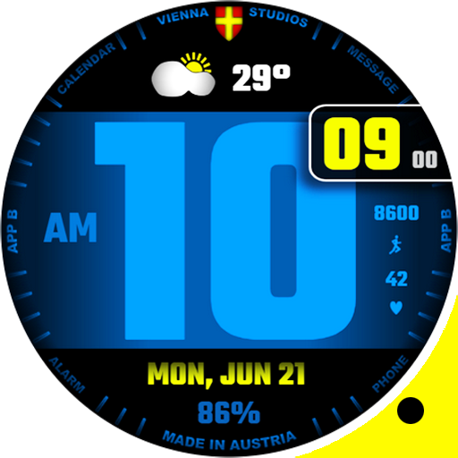 Blue Weather Big Digital VS38 logo