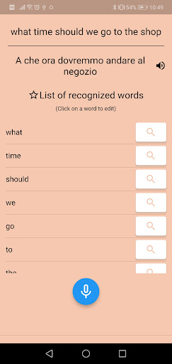 AI Italian Dictionary Screen 2