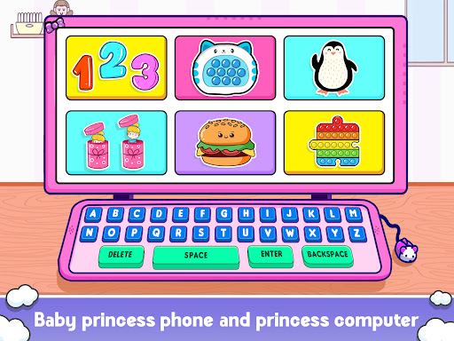 Android application Baby Tablet Princess Doll Game screenshort