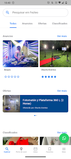 Android application Fezteo screenshort