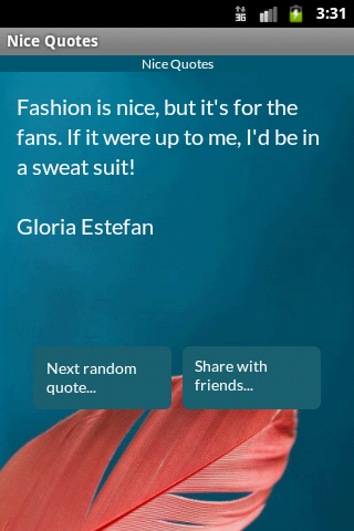 Android application Nice Quotes screenshort