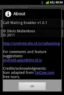 Call Waiting Enabler Screenshot