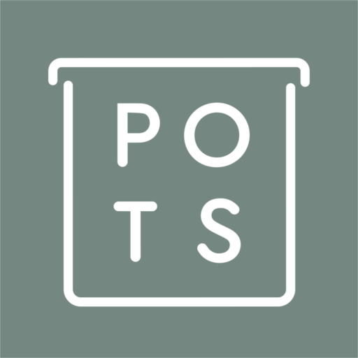 POTS Lets reuse, lets reduce logo