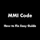 MMI Code How to Fix Easy Guide