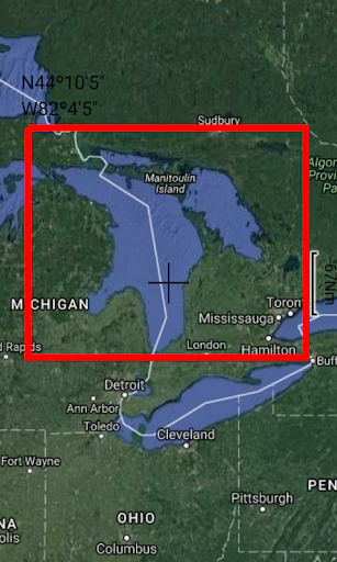 Screenshot of Lake Huron GPS Map Navigator