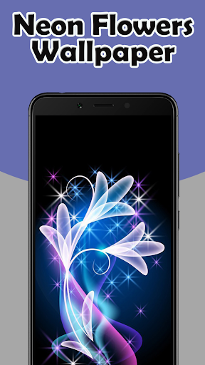 Neon Flowers Wallpaper