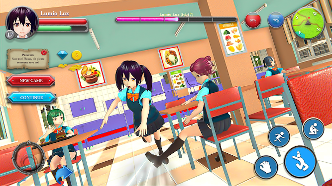 #4. Anime High School Girl 3D Sim (Android) By: Play IT Game Studio