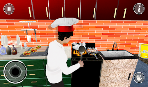 محاكاة طبخ الوجبات السريعة 3D
