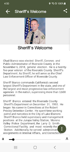 Riverside Sheriffs Office Screen 2