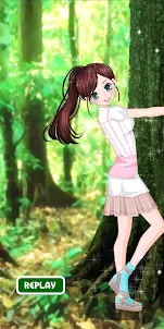 Anime Girl Forest Trip