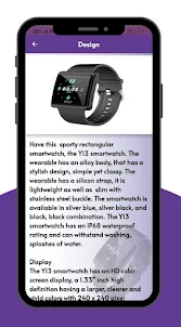 Y13 smart watch Guide