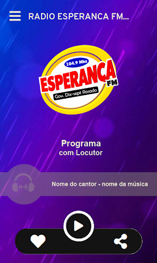 Rádio Esperança FM Screen 2