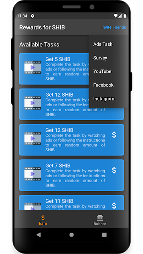 Android application Rewards For SHIB screenshort