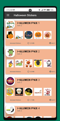 Halloween Stickers WhaSticker Screen 3