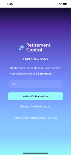 RetirementCapital SSAS Screen 2
