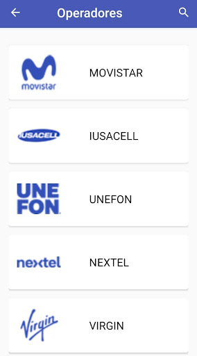 Android application MultimarcasTAE screenshort