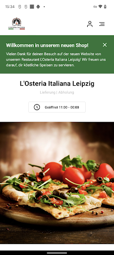 Android application L'Osteria Italiana Leipzig screenshort