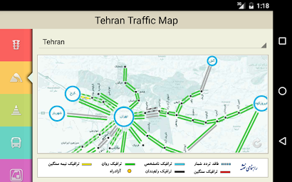 Tehran Traffic Map