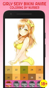 Sexy Girl Bikini Anime Color By Number – Pixel Art Apk Download 3