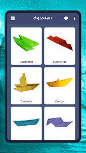 Barcos de origami, botes