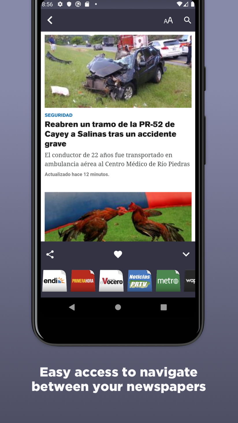 Android application Puerto Rican Newspapers screenshort