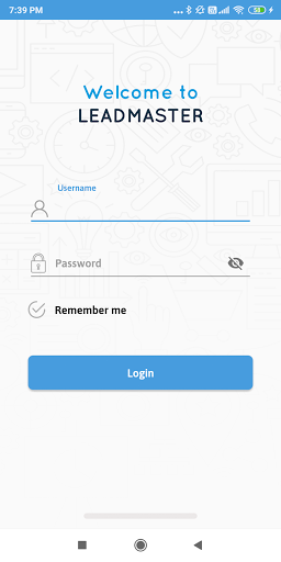 Android application LeadMaster CRM screenshort