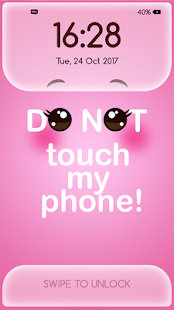 Girly Lock Screen Wallpaper with Quotes 4.4 APK screenshots 1