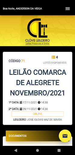 Clóvis Leiloeiro Screen 3