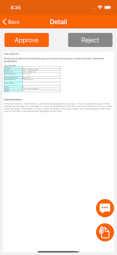 Gammon Approval Screen 2