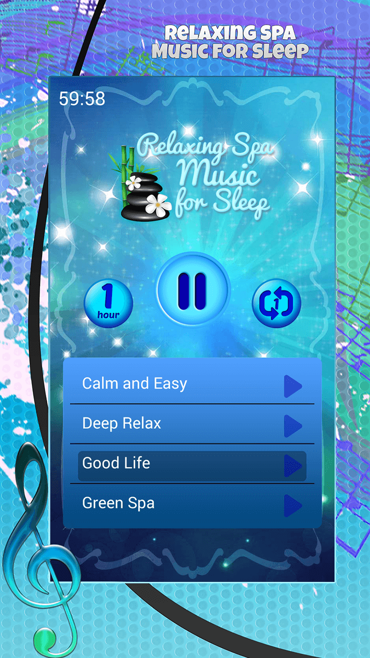 Android application Relaxing Spa Music for Sleep screenshort