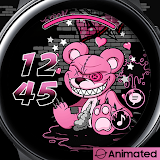 Evil Pink Bear - Watchface icon