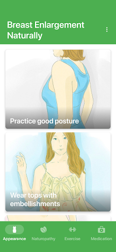 Android application Breast Enlargement Guide screenshort