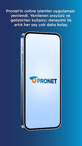 Android application Pronet Mobil screenshort