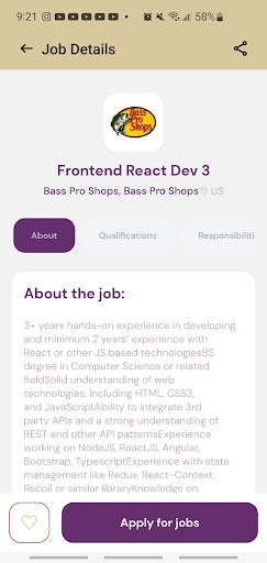 Easy Jobs Screen 3