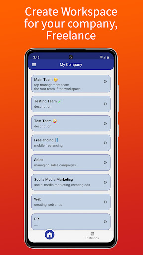 Android application Workera screenshort